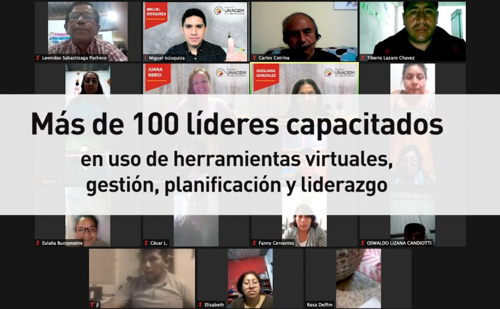 Más de 100 líderes comunitarios son capacitados de manera virtual - Asociación UNACEM